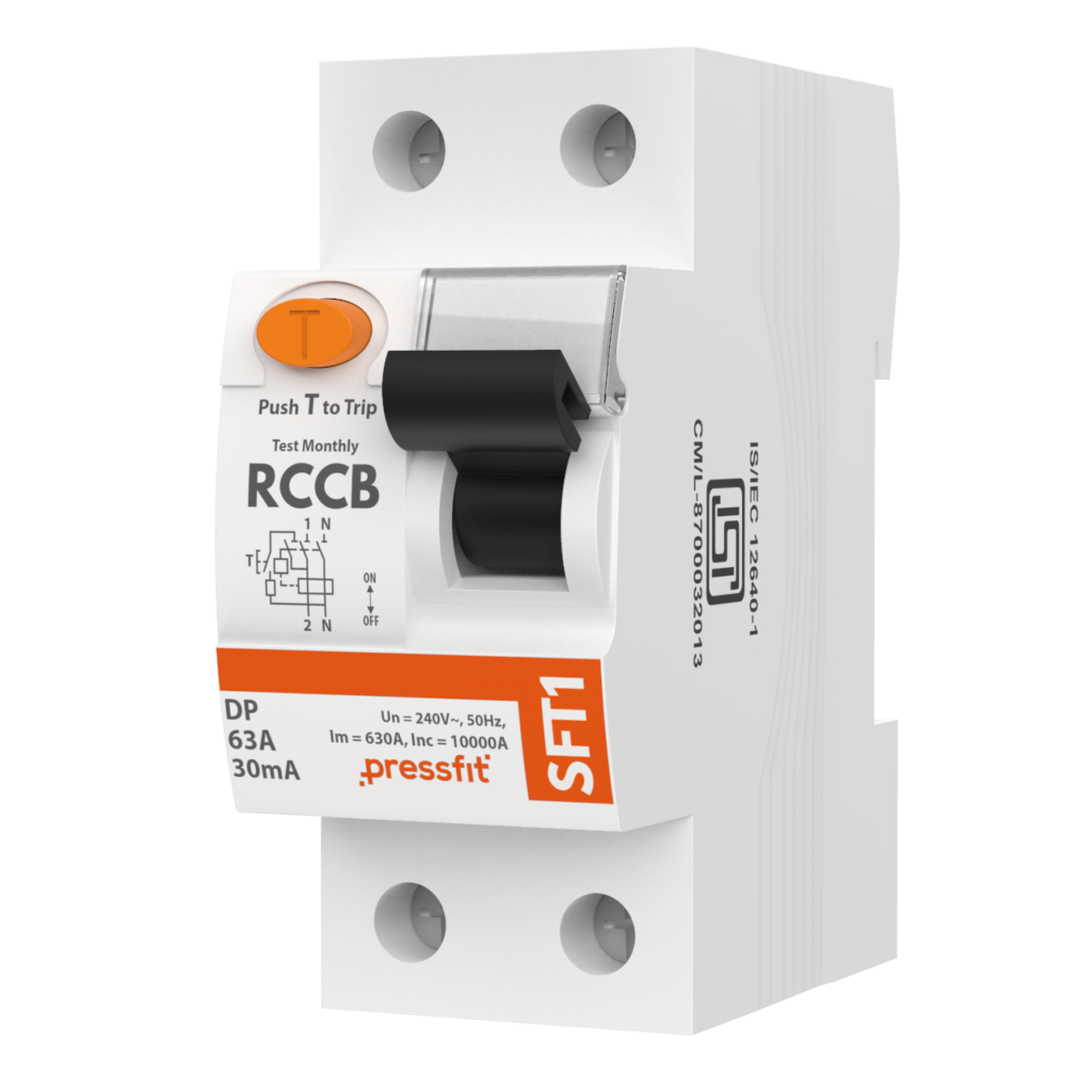 SFT1 RCCB Residual Current Circuit Breakers Manufactured by Pressfit