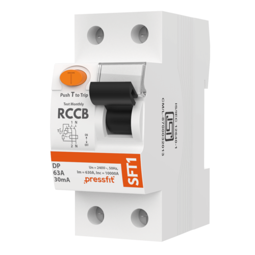 SFT1 RCCB Residual Current Circuit Breakers Manufactured by Pressfit