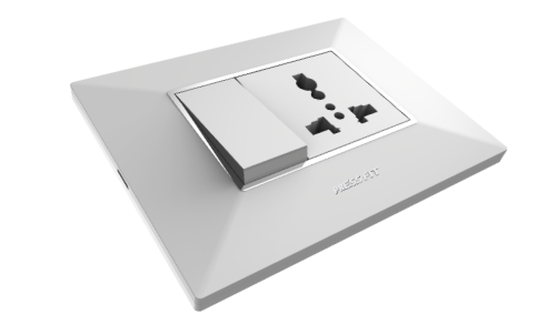 edge modular switches - Shiny White