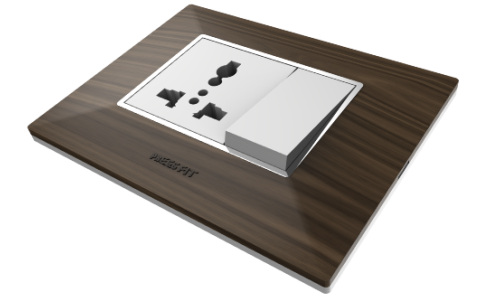 edge modular switches - Teak Wood